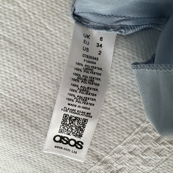 ASOS Cross-back Mini Dress (NEW) - Light blue - Picture 6 of 7